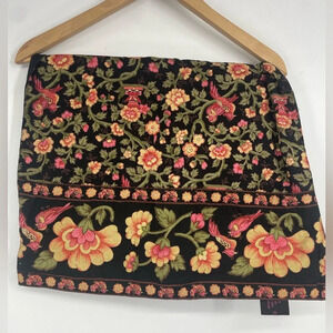 2 vintage April Cornell black pillowcases standard size